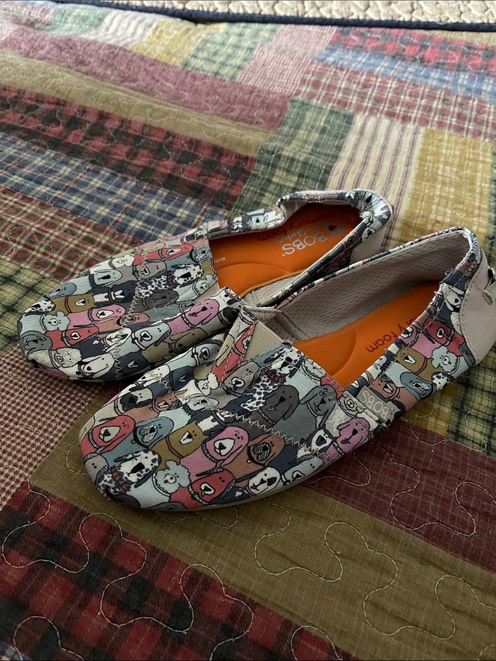 Skechers Women's Multicolor Animal Face Slip-On Flats